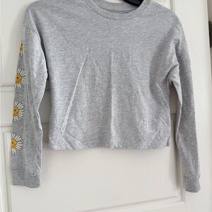 Art Class Heather Gray Crop Sweatshirt